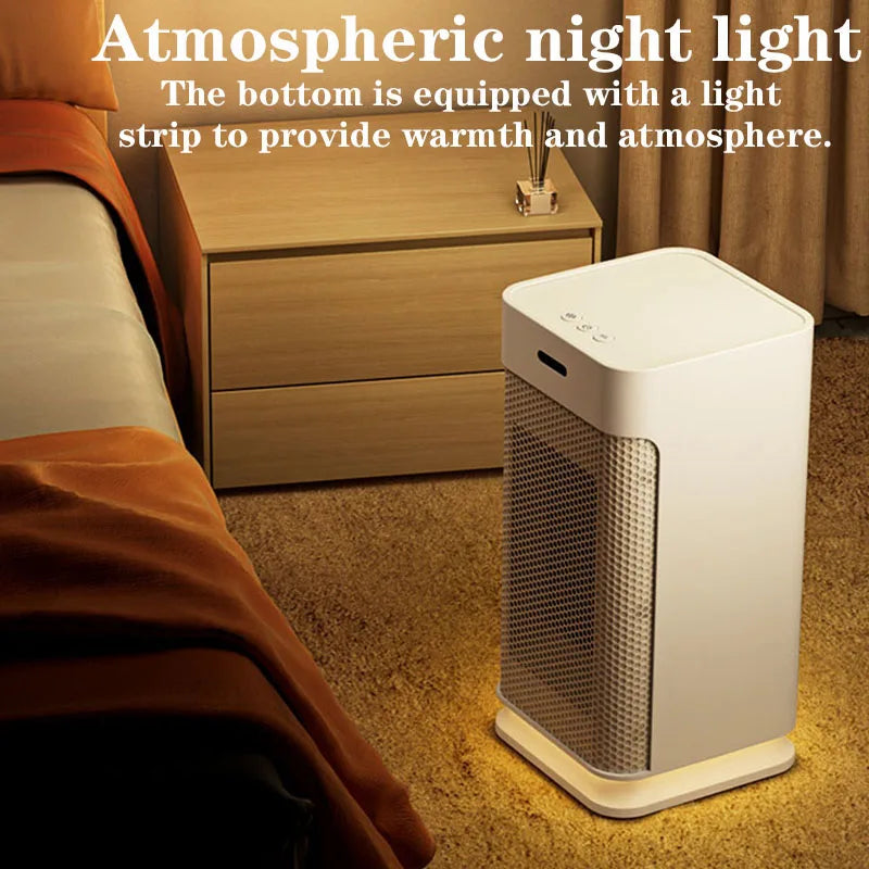 Room Heater with Timer, Multi-Speed Adjustment, Fan & Night Light
