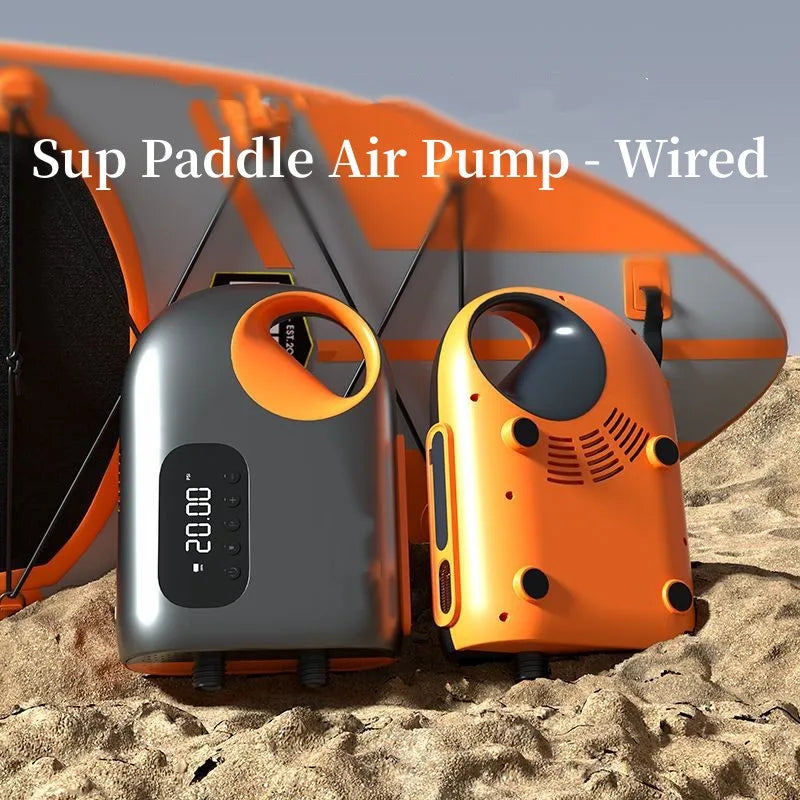 High-Speed Inflatable Air Compressor for Paddle Boards, Kayaks, Surfboards, Airbeds & Boats LEIBOO 20PSI DC Electric Air Pump