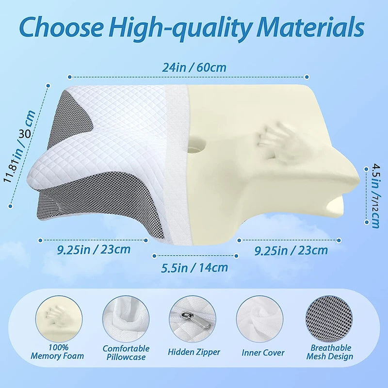 Contoured Neck Support Pillow
