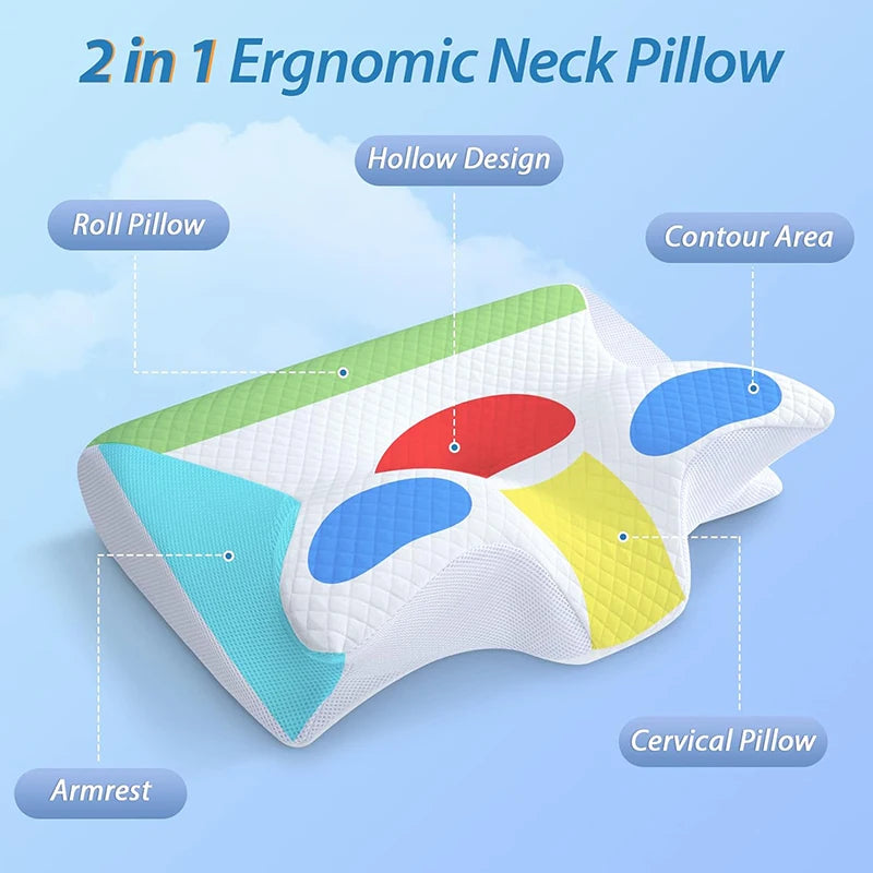 Contoured Neck Support Pillow