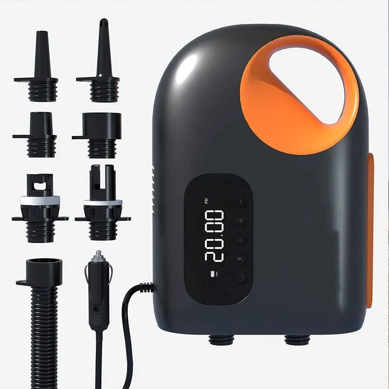 High-Speed Inflatable Air Compressor for Paddle Boards, Kayaks, Surfboards, Airbeds & Boats LEIBOO 20PSI DC Electric Air Pump
