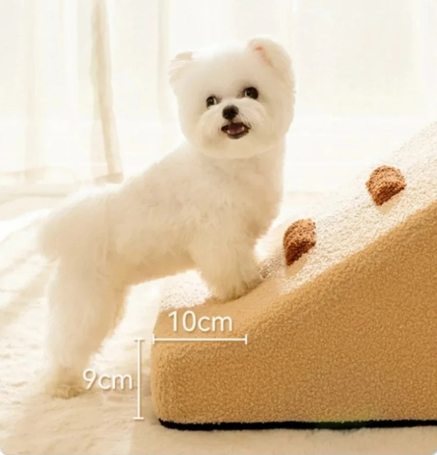 Safe Ladder & Ramp for Dogs, Protects Older Dogs’ Joints, for Sofa & Bed, 2/3-Step Non-Slip Puppy Stairs