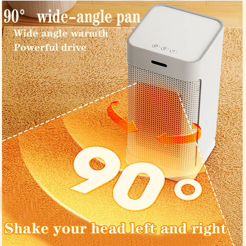 Room Heater with Timer, Multi-Speed Adjustment, Fan & Night Light
