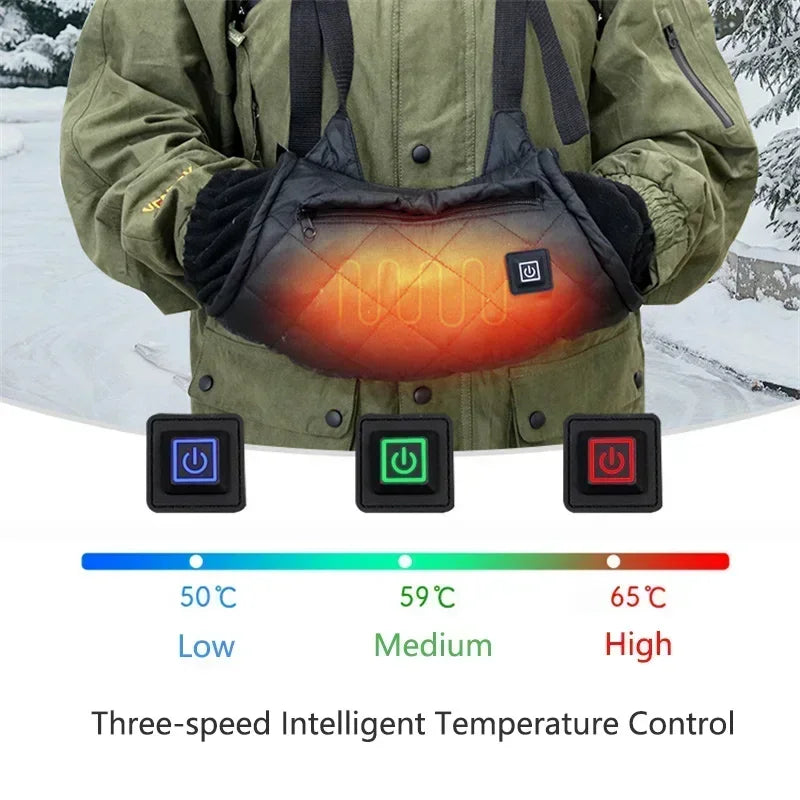 Winter Heated Gloves USB – Smart Temperature Control, Ski & Outdoor Hand Warmer