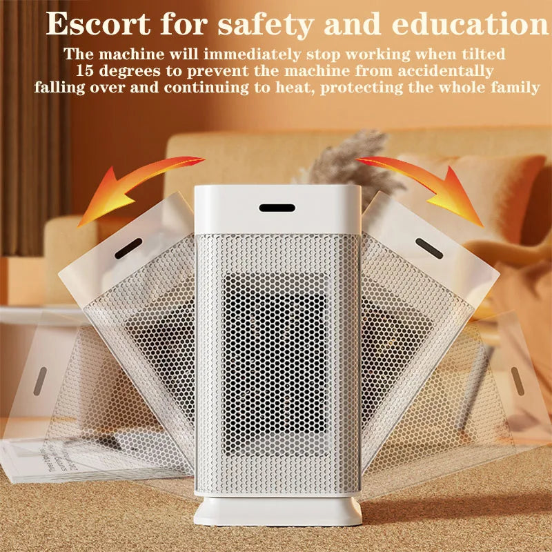 Room Heater with Timer, Multi-Speed Adjustment, Fan & Night Light