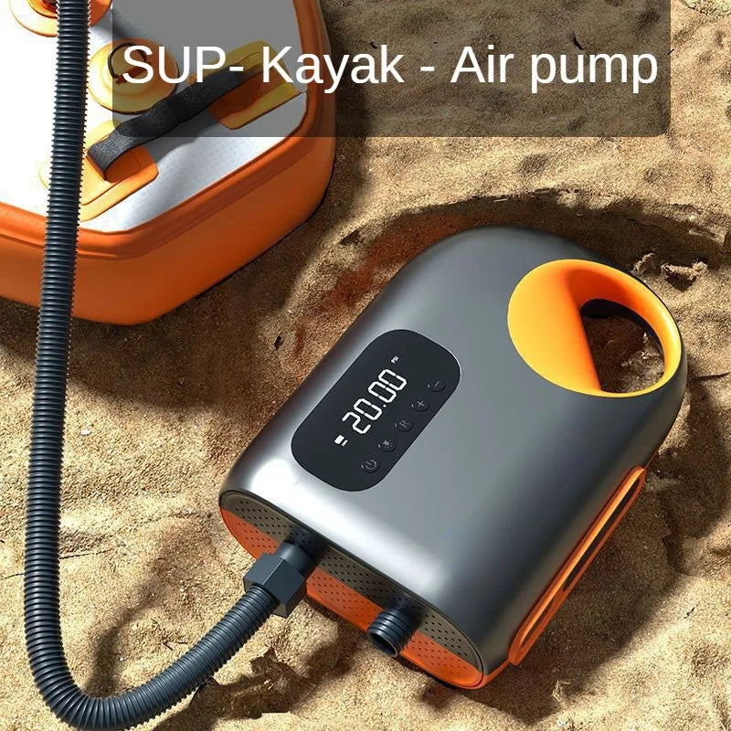 High-Speed Inflatable Air Compressor for Paddle Boards, Kayaks, Surfboards, Airbeds & Boats LEIBOO 20PSI DC Electric Air Pump