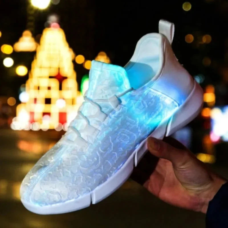 USB Rechargeable Flashing Sneakers for Kids & Adults