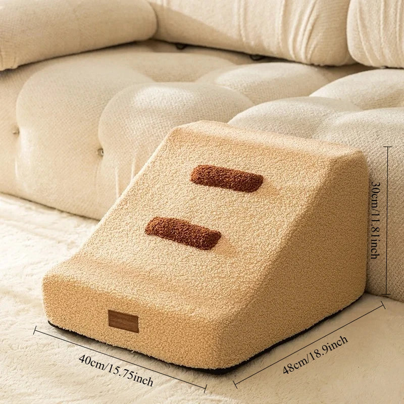 Safe Ladder & Ramp for Dogs, Protects Older Dogs’ Joints, for Sofa & Bed, 2/3-Step Non-Slip Puppy Stairs
