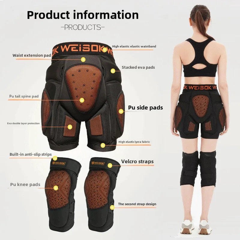 Snowboard & Skiing Anti-Fall Butt Pads for Adults Men Women